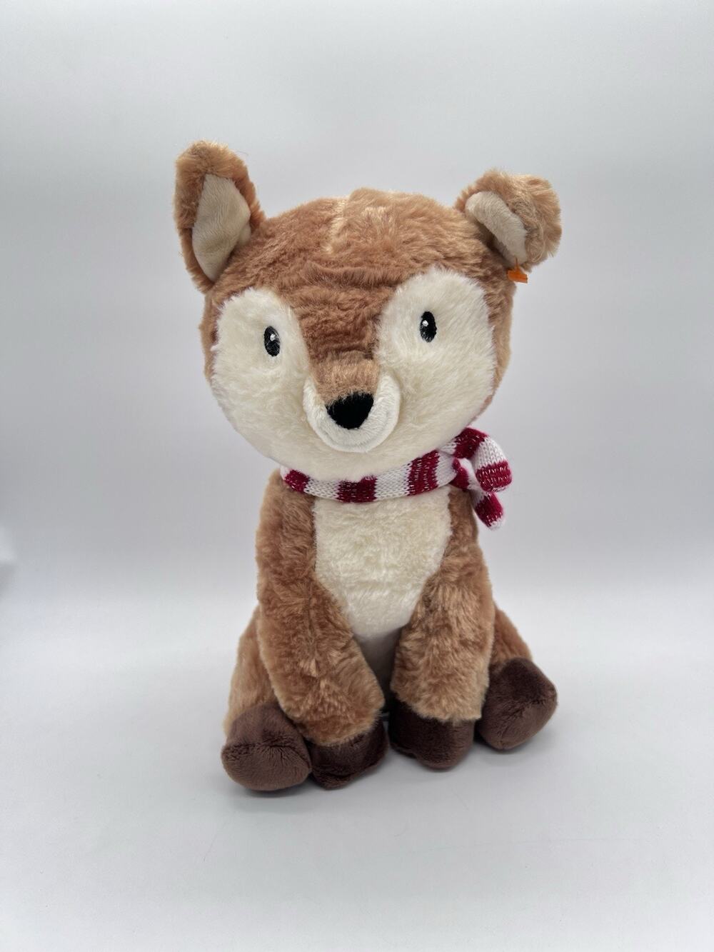 Kohl's Cares Reindeer Lost Gift Plush Christmas Holiday Deer Stripe Scarf 11"